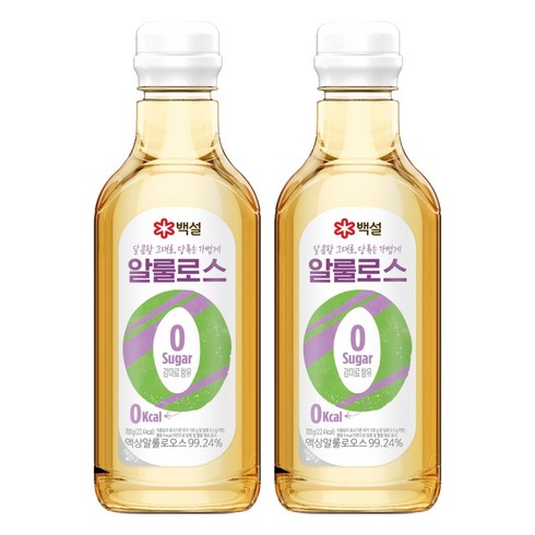 백설 제로 칼로리 알룰로스, 700g, 2개