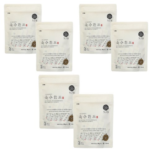 강고집 육수한포, 6개, 80g