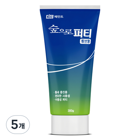KCC숲으로 퍼티 튜브형 300g, 5개