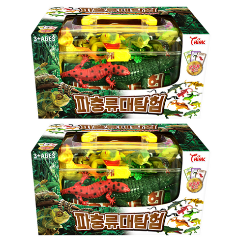 씽크 파충류대탐험 피규어세트, 2세트