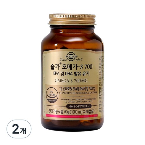 솔가 오메가-3 700, 60g, 2개