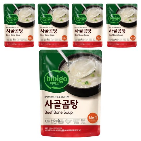 비비고 사골곰탕, 500g, 5개