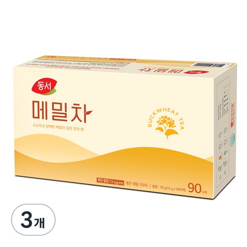 동서 메밀차 티백, 1.5g, 90개입, 3개