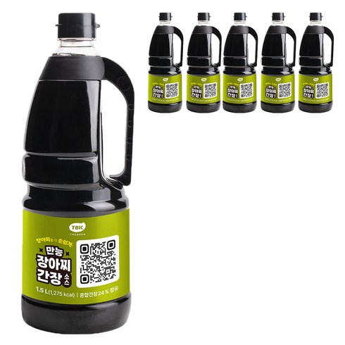만능장아찌간장소스, 1.5L, 6개