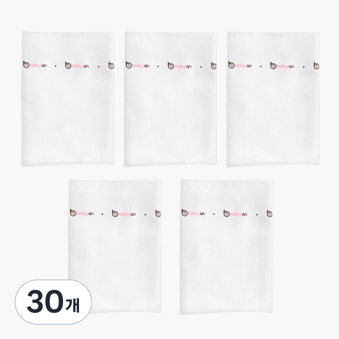 베이비앙 순면 365 천 기저귀 원통형 특대형, 혼합색상, 30개
