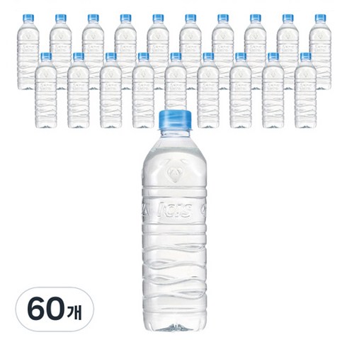 아이시스 ECO 생수 무라벨, 500ml, 60개
