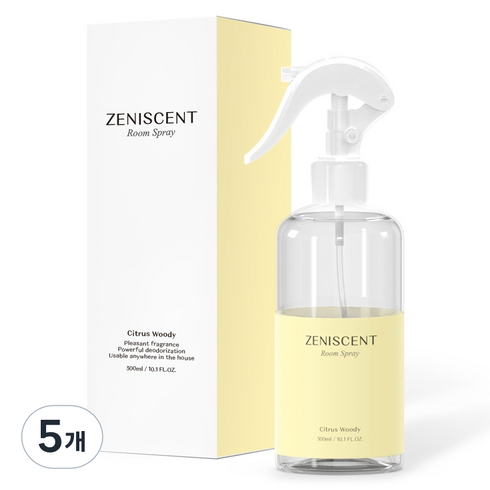제니센트 룸스프레이, 5개, 300ml, 시트러스우디