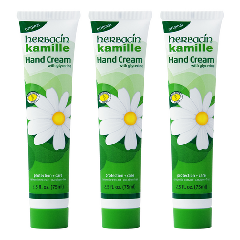 허바신 카밀 핸드크림 오리지날, 75ml, 3개