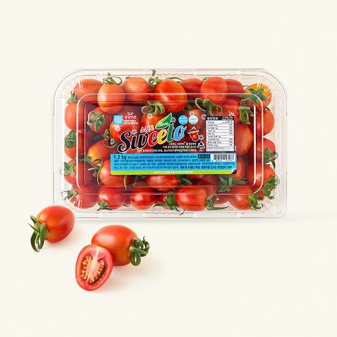 스윗토 스테비아 대추방울토마토, 1.2kg, 1팩