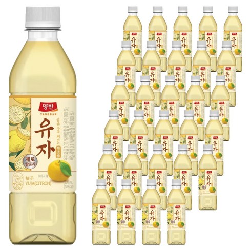 양반 유자 제로 pet, 48개, 500ml