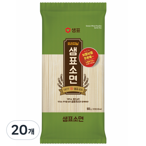 샘표 소면, 900g, 20개