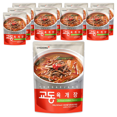 교동 육개장, 500g, 10개