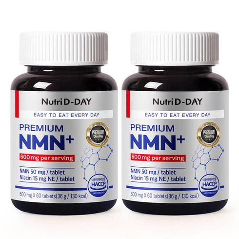 뉴트리디데이 PREMIUM NMN+ 60p, 36g, 2개