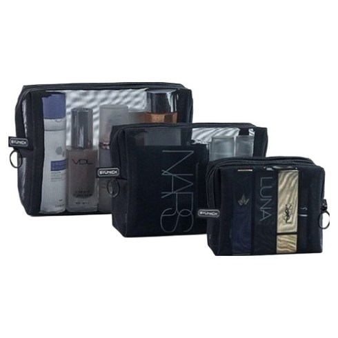 ROJI 사각 메쉬파우치 3종세트