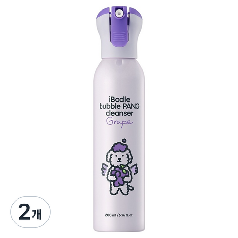 아이보들 버블팡 클렌저 포도향, 2개, 200ml