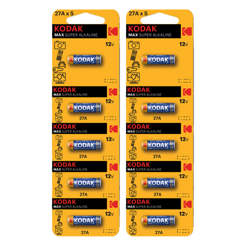 코닥 MAX 27A(MN27) 12V 알카라인 특수건전지, 5개입, 2개