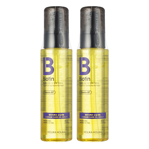홀리카홀리카 비오틴 데미지 케어 오일 세럼, 80ml, 2개