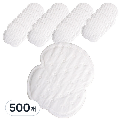 겨드랑이 땀 흡수 패드 화이트, 500개