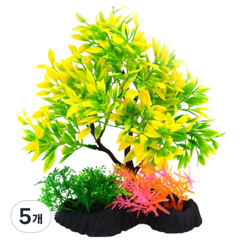 아쿠아테라 어항장식 인조수초 T605, 5개