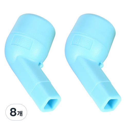 청폐88 하늘색 불투명 수동식 흉벽 진동기, 하늘색(불투명), 8개