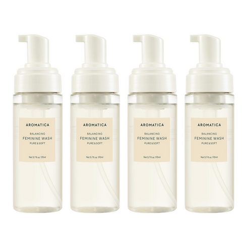 [비건라이프] 아로마티카 퓨어 앤 소프트 여성청결제, 170ml, 4개