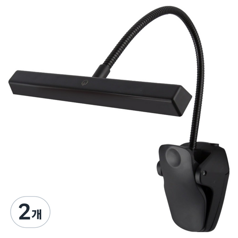 뮐러악기 LED 보면대 라이트, 블랙, 2개