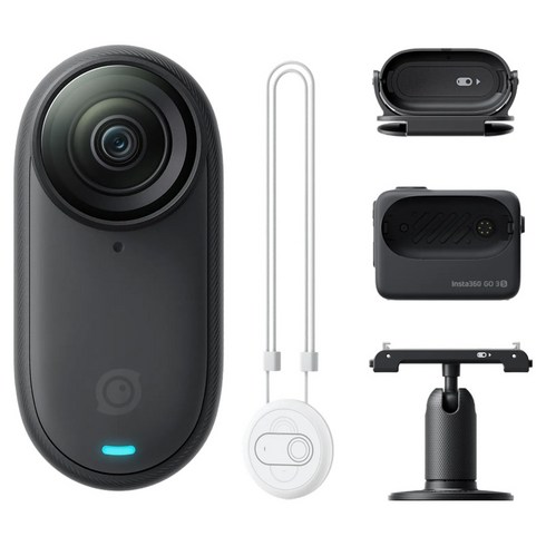 인스타360 GO 3S 액션캠 128GB, CINSAATA, 미드나잇 블랙