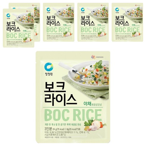 청정원 보크라이스 야채, 24g, 6개