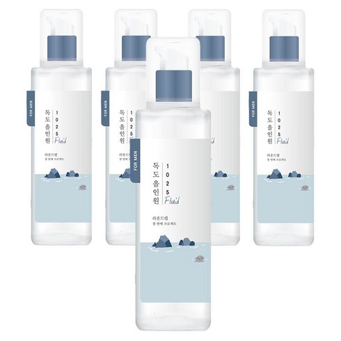 라운드랩 포 맨 1025 독도 올인원 플루이드, 200ml, 5개