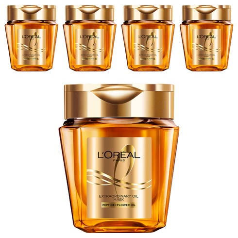 로레알파리 엑스트라오디네리 오일 실크 마스크팩, 250ml, 5개