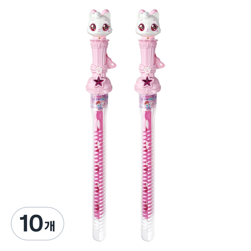 위시캣 아이냥 큰방울 버블스틱 160ml 2P, 혼합색상, 10개