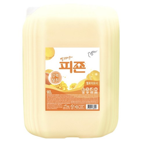피죤 레귤러 섬유유연제 옐로미모사 본품, 18L, 1개
