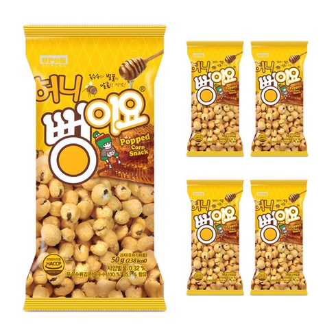 뻥이요 허니, 50g, 5개