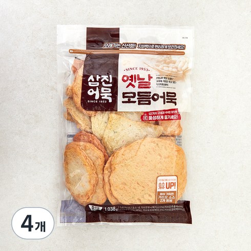 삼진어묵 옛날모듬어묵, 1038g, 4개