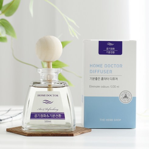 더허브샵 홈닥터 디퓨져, 공기정화&기분전환, 100ml, 1개