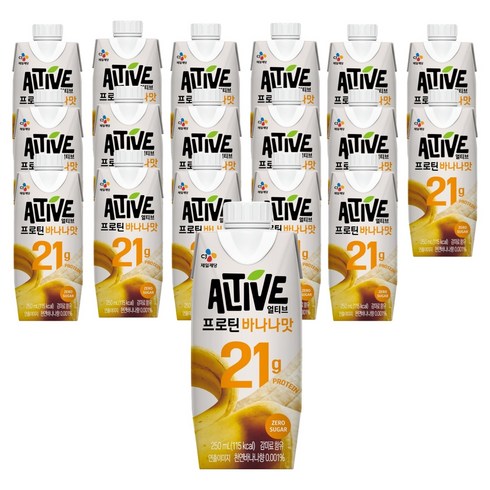 얼티브 프로틴 바나나맛, 18개, 250ml