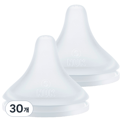 누크 퍼펙트매치 젖꼭지 실리콘 XL, 6+개월, 30개