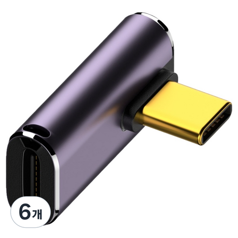 비잽 40G PD 240W C타입 USB4 젠더 BZG4C4, 25mm, Purple, 6개