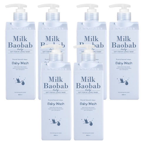 밀크바오밥 베이비 워시 올인원클렌저, 500ml, 6개
