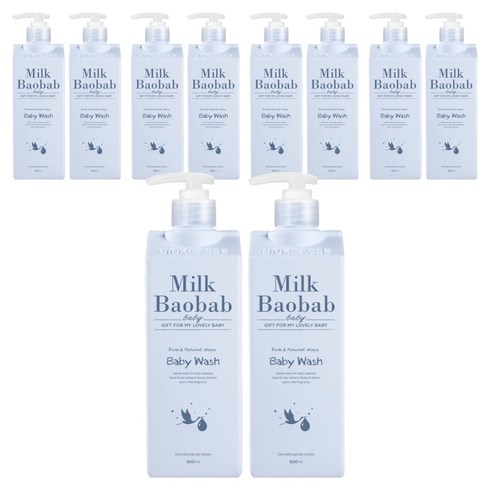 밀크바오밥 베이비 워시, 500ml, 10개