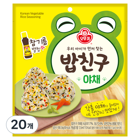 오뚜기 밥친구 야채, 36.3g, 20개