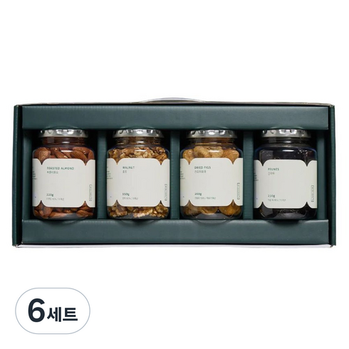 착한습관 견과 앤 건과 4종 선물세트 820g, 6세트