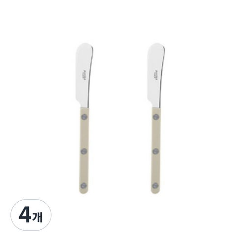 사브르 비스트로 샤이니 버터스프레더 16cm, 라이트카키, 4개