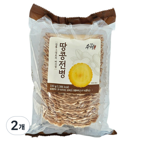 마루 땅콩전병, 330g, 2개