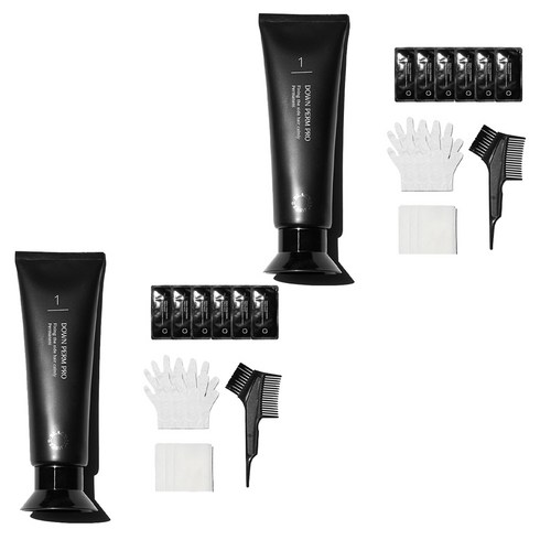 블랙몬스터 다운펌 프로 키트 모든모발용, 120ml, 2개