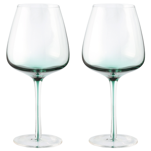 메종오브제 시에르 그라데이션 크리스탈 버건디 와인잔 그린, 640ml, 2개