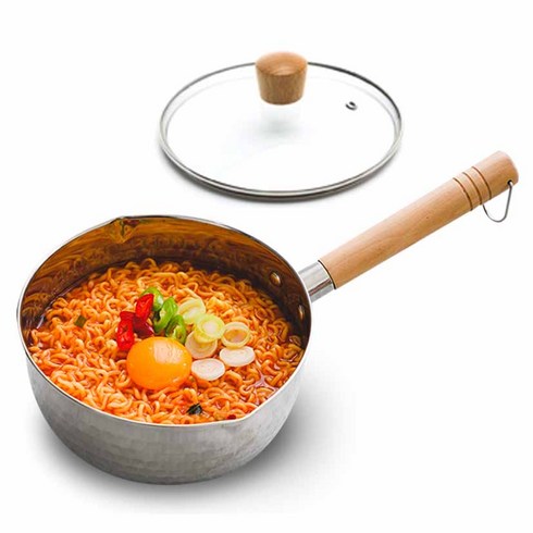 시샘 인덕션 라면 계량냄비, 20cm, 실버, 1개