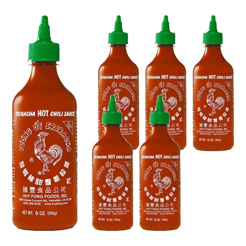 허이펑 스리라차 핫 칠리 시즈닝, 255g, 6개