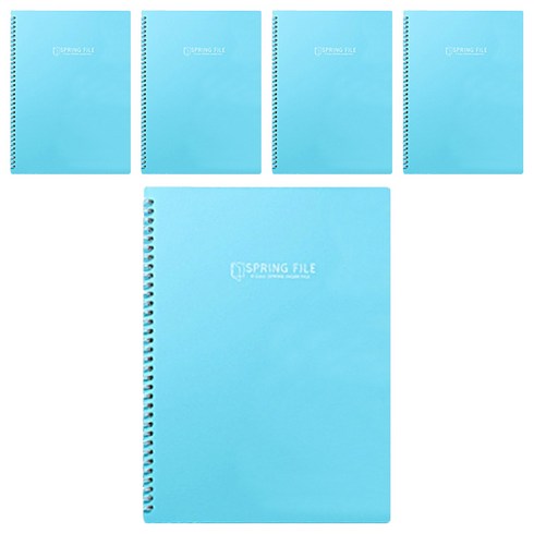모닝글로리 K컬러 스프링 클리어화일 40P, 민트, 5개