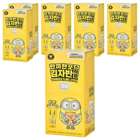 만전김 미니언즈 한끼한포 스틱 김자반, 150g, 6개
